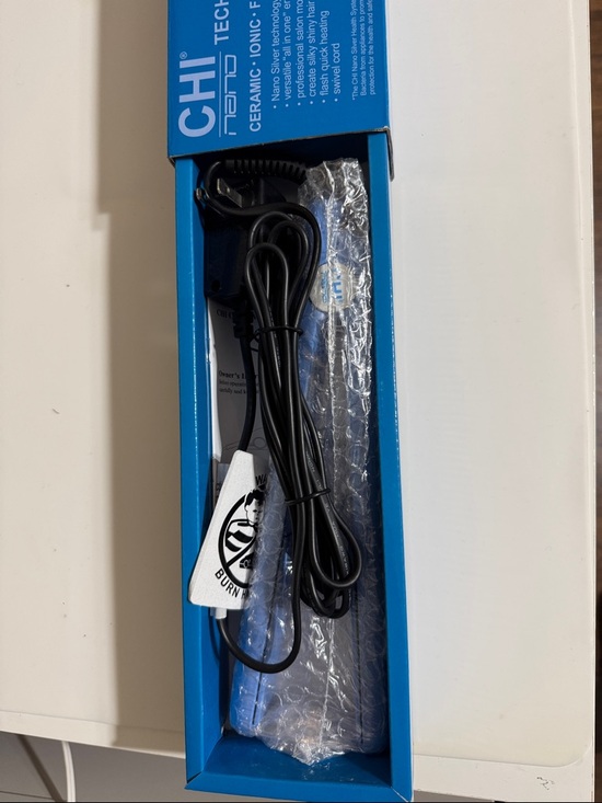 NIB CHI Nano Silver Ceramic Hairstyling Iron Blue GF1001N main image 7